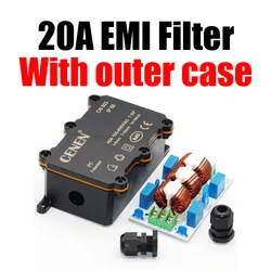 High - Performance External AC Audio Power Supply with Surge Protection and EMI Filtering - EMI Filter (20A board With Shell)