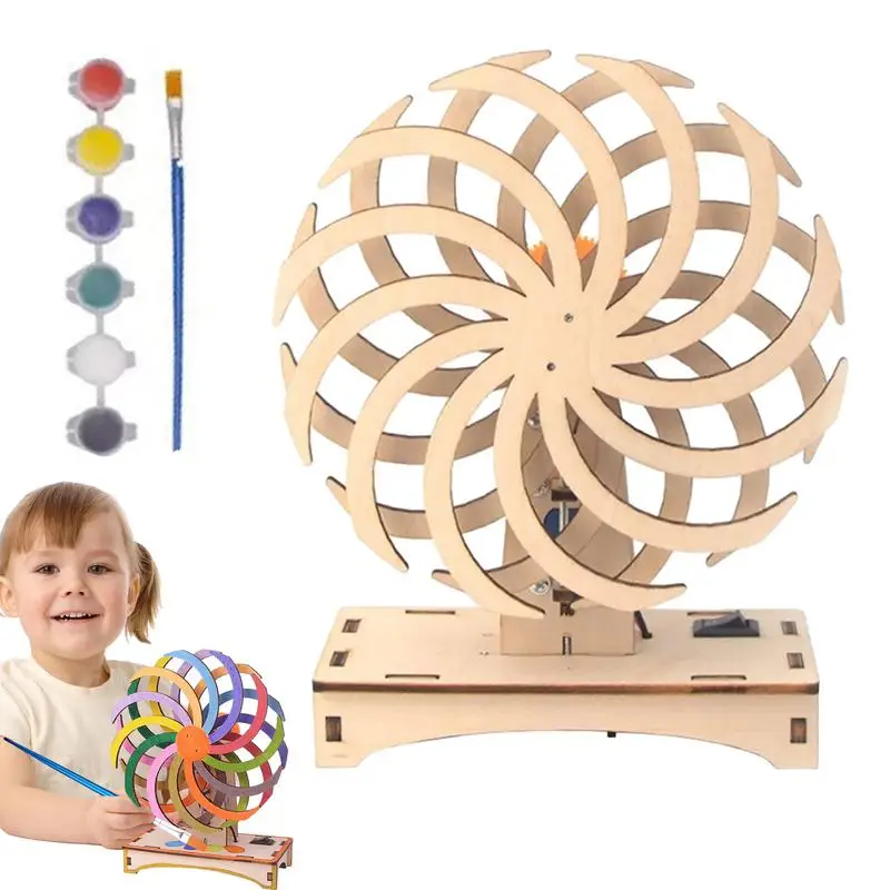 

Wooden Science Kit Wooden DIY Science Toys For Children Cute Learning Toys For Boys & Girls Beginner-Friendly Experiment Toys