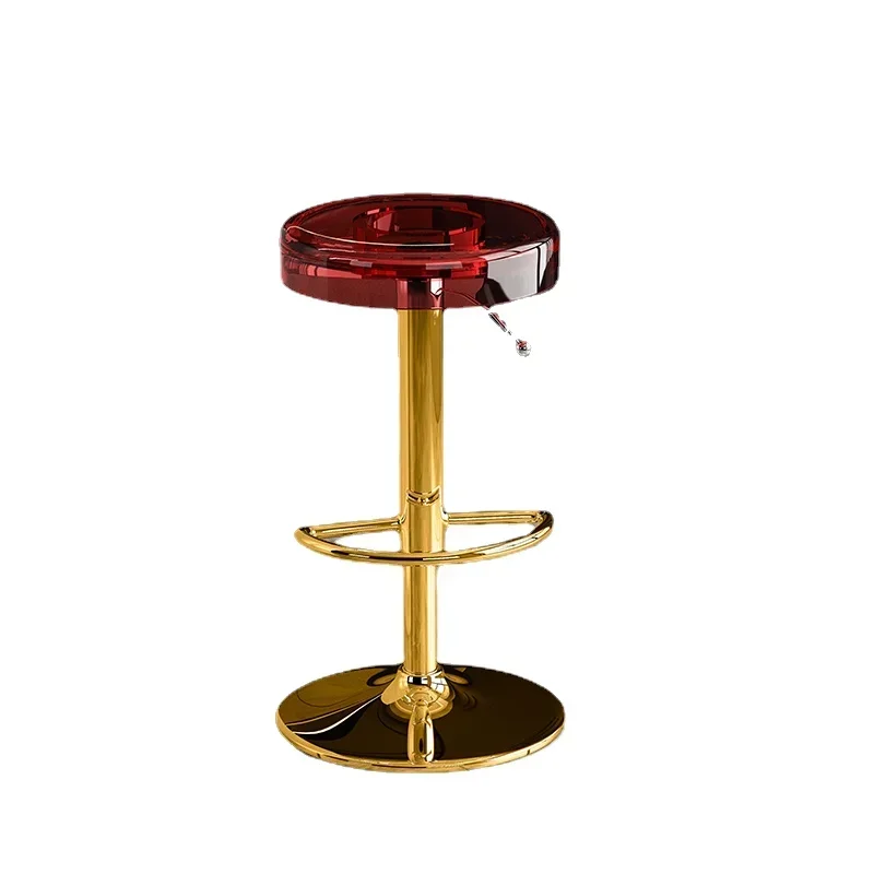 Acrylic High Stool For Kitchen Island Modern Cash Register Chair High-End Coffee Shop Bar Chair