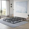 Queen Box Spring Low Profile Heavy Duty Metal Frame Mattress Foundation for Queen Size Bed, Quiet Noise-Free,Easy 4