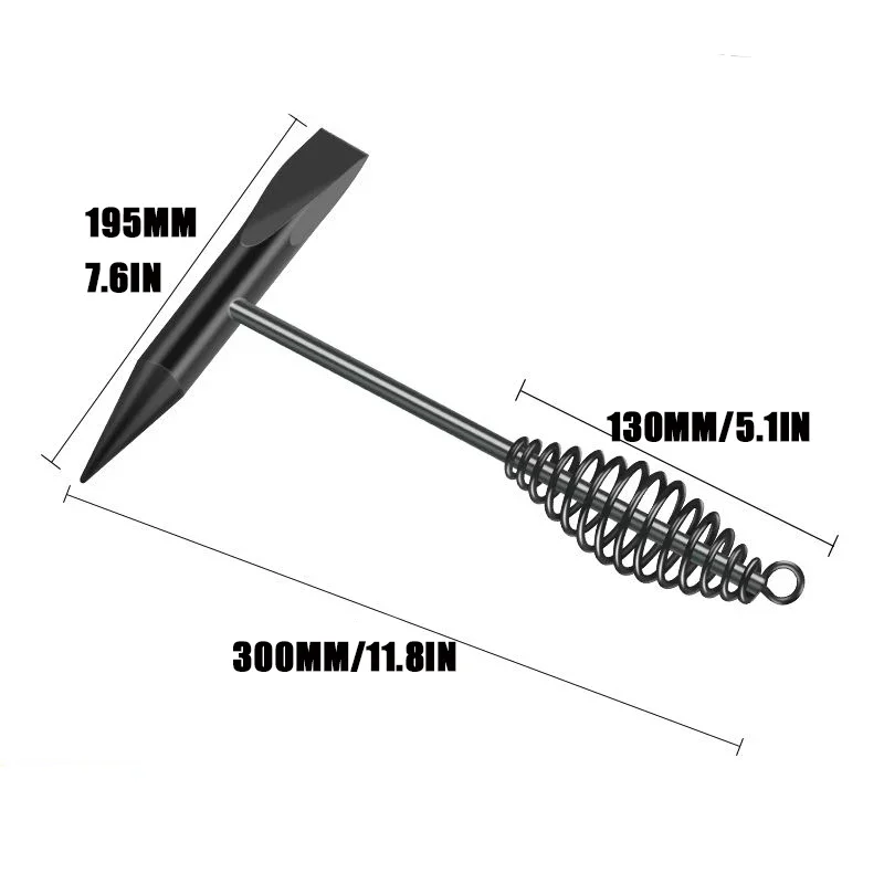 Welding Hammer/Hammer with Coil Spring Handle, used for Removing Slag and Welding Slag in Forged Steel Industrial Welding Hammer