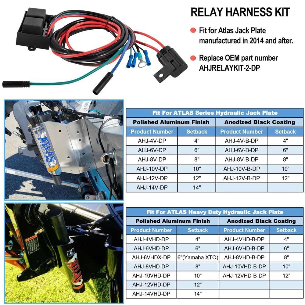 Peças, Substituir AHJRELAYKIT-2-DP AHJRELAYKIT2DP para 2014-Presente Atlas Series, Motor de Outboard