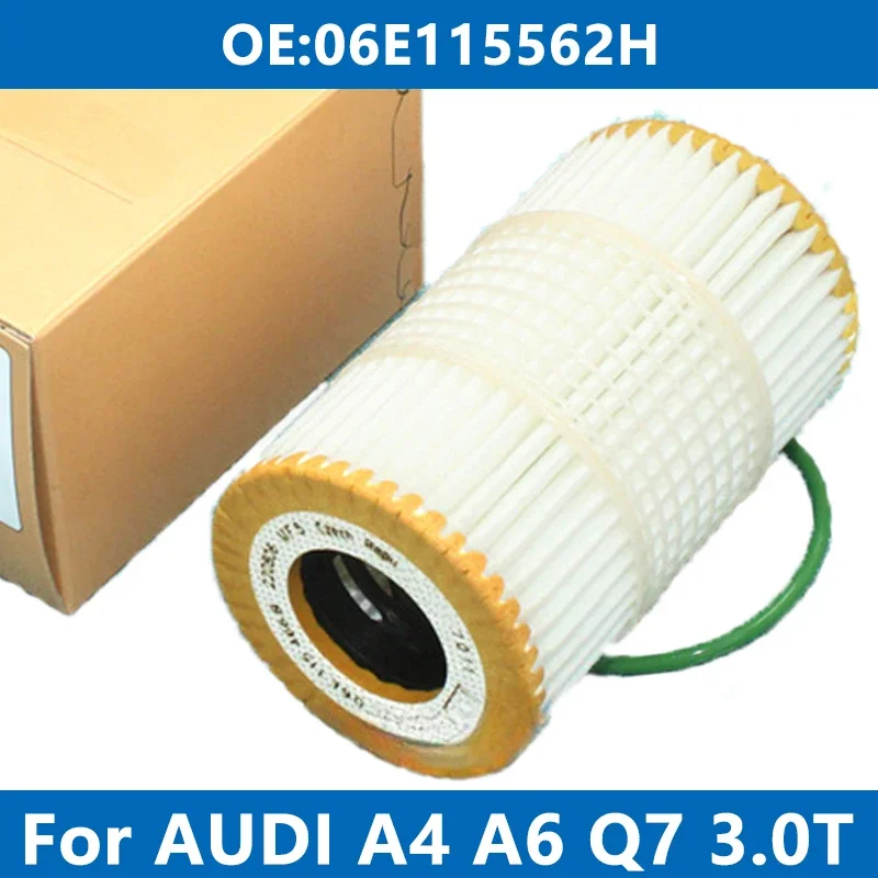 Car Oil Filter Kit 06E115562H For AUDI B8 C7 A4 S4 A5 A6 A7 A8 Q7 Allroad Avant Sportback 3.0TFSI 45 50 55TFSI 2011- Engine