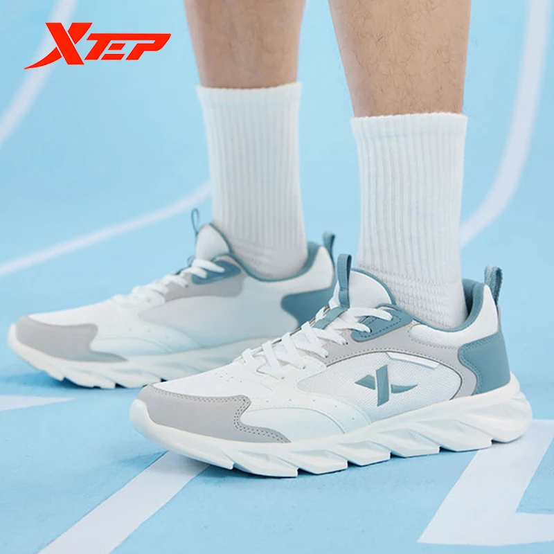Xtep Men Running Shoes Summer Breathable Mesh Lightweight