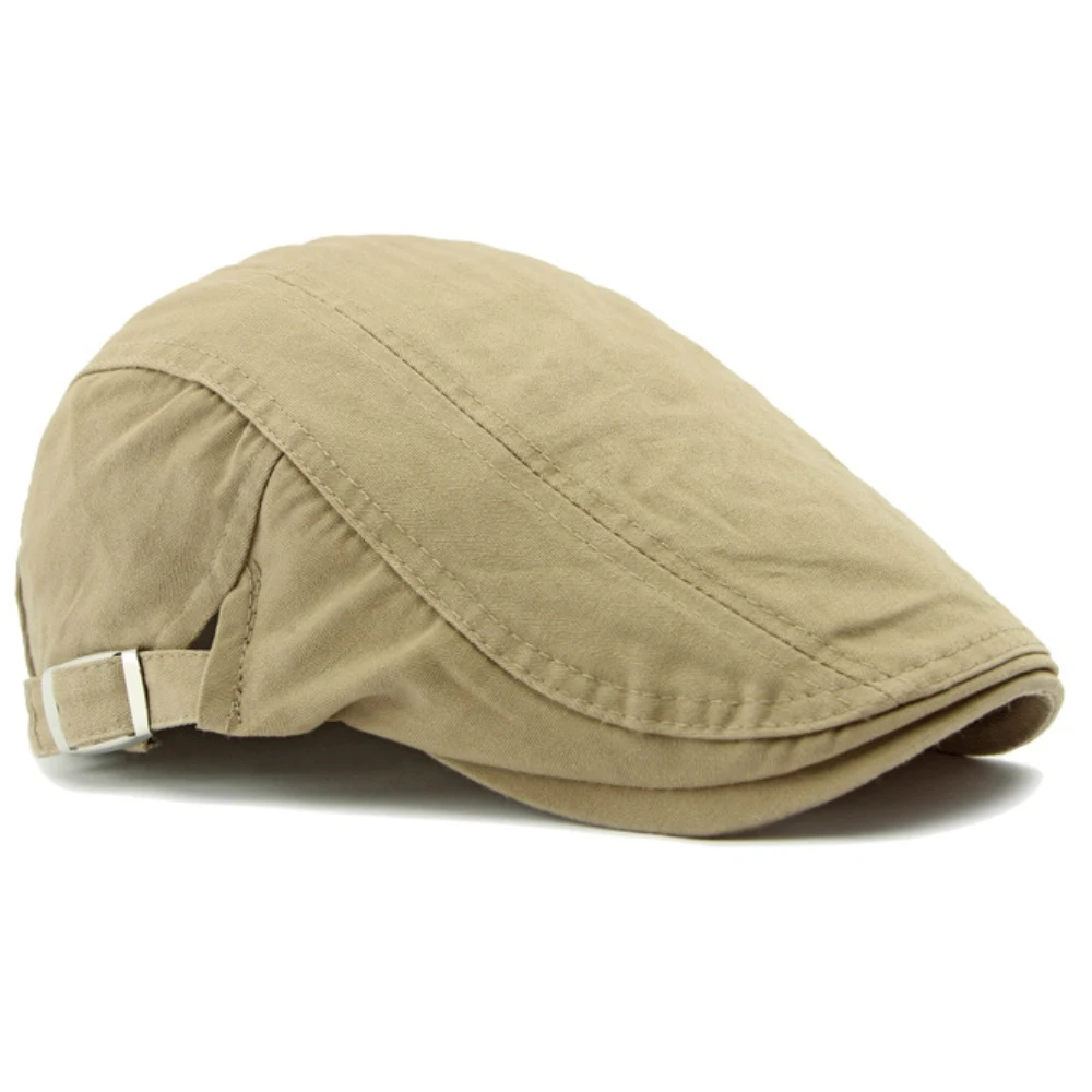Beret Hat Woolen Beret Men Women Beret Cap Classic Cotton Spring Summer Sun Hat Adjustable Ivy Flat Cap Artist Berets