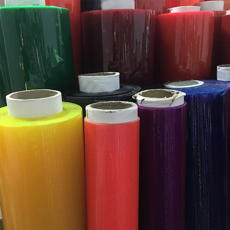 

Eco-Friendly Multi-Color Transparent PVC Faux Leather Vinyl Fabric Roll For DIY Sewing Jelly Bag Umbrella Furniture Accessories