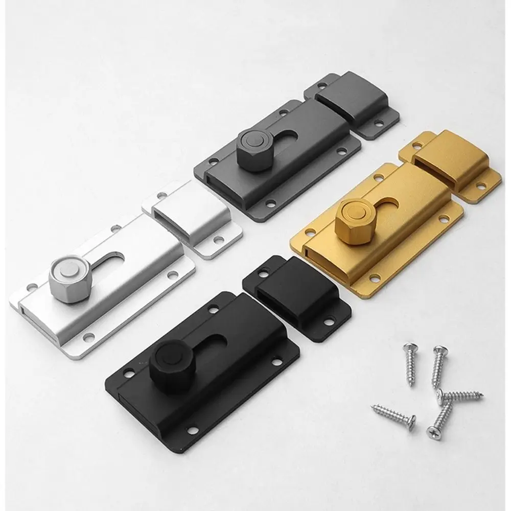 Description Picture 4 of itemNew Aluminum Alloy Door Latch Hardware Anti-theft Security Bolt Latch Durable Door Hasps Lock Cabinet