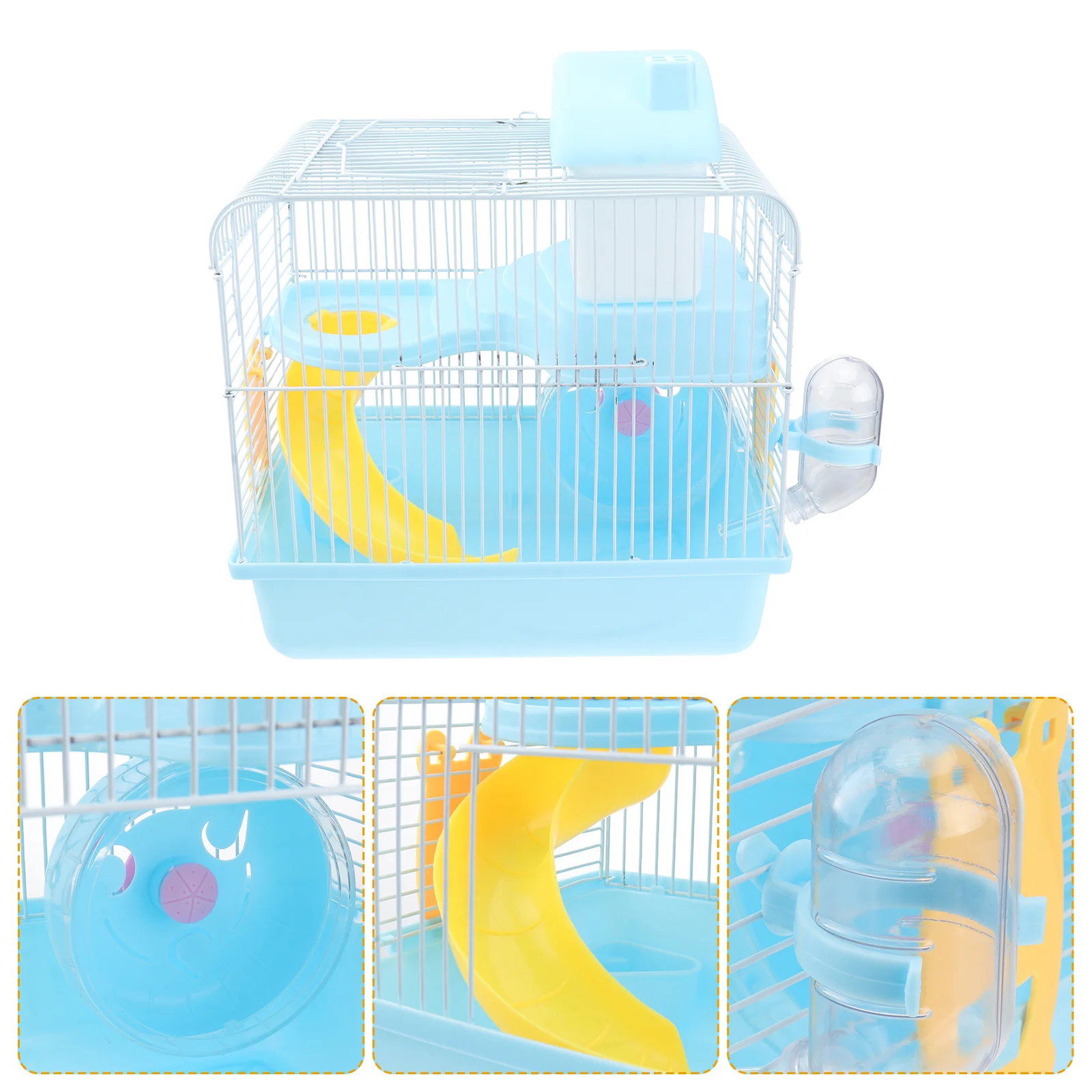 

Hamster Cage Water Bottle Outdoor Chinchilla Pet House Villa for Small Pets Travel Rat