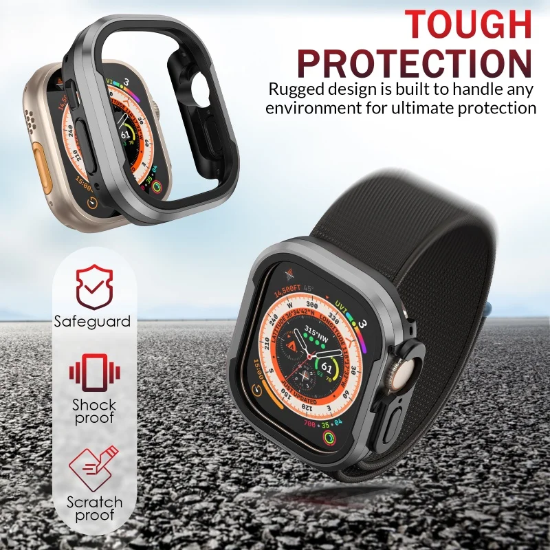 Aluminum alloy Case For Apple Watch Ultra 2 49mm series 9 8 7 6 se 5 TPU Bumper+Metal Frame For iWatch 45mm 41mm 44mm 40mm Cover 4 Aluminum alloy Case For Apple Watch Ultra 2 49mm series 9 8 7 6 se 5 TPU Bumper+Metal Frame For iWatch 45mm 41mm 44mm 40mm Cover – Bild 4