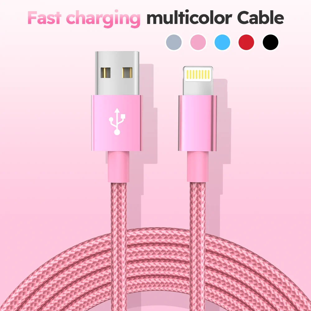 Premium Nylon Braided Fast Charging & Data Transmission Cable - [MFi Certified]