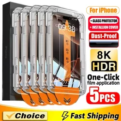 Oleophobic Coating Dust - Free Easy Installation Screen Protector - Pack of 5 - 5 Pieces (X (XS) (11 Pro))
