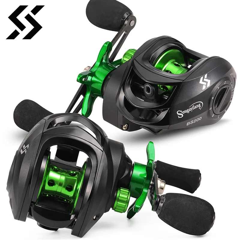 Sougayilang Baitcasting Fishing Reel 7.2:1 Gear Ratio Max Drag 8kg Reel  200g Ultralight Fishing Reel for Bass Fishing Freshwater