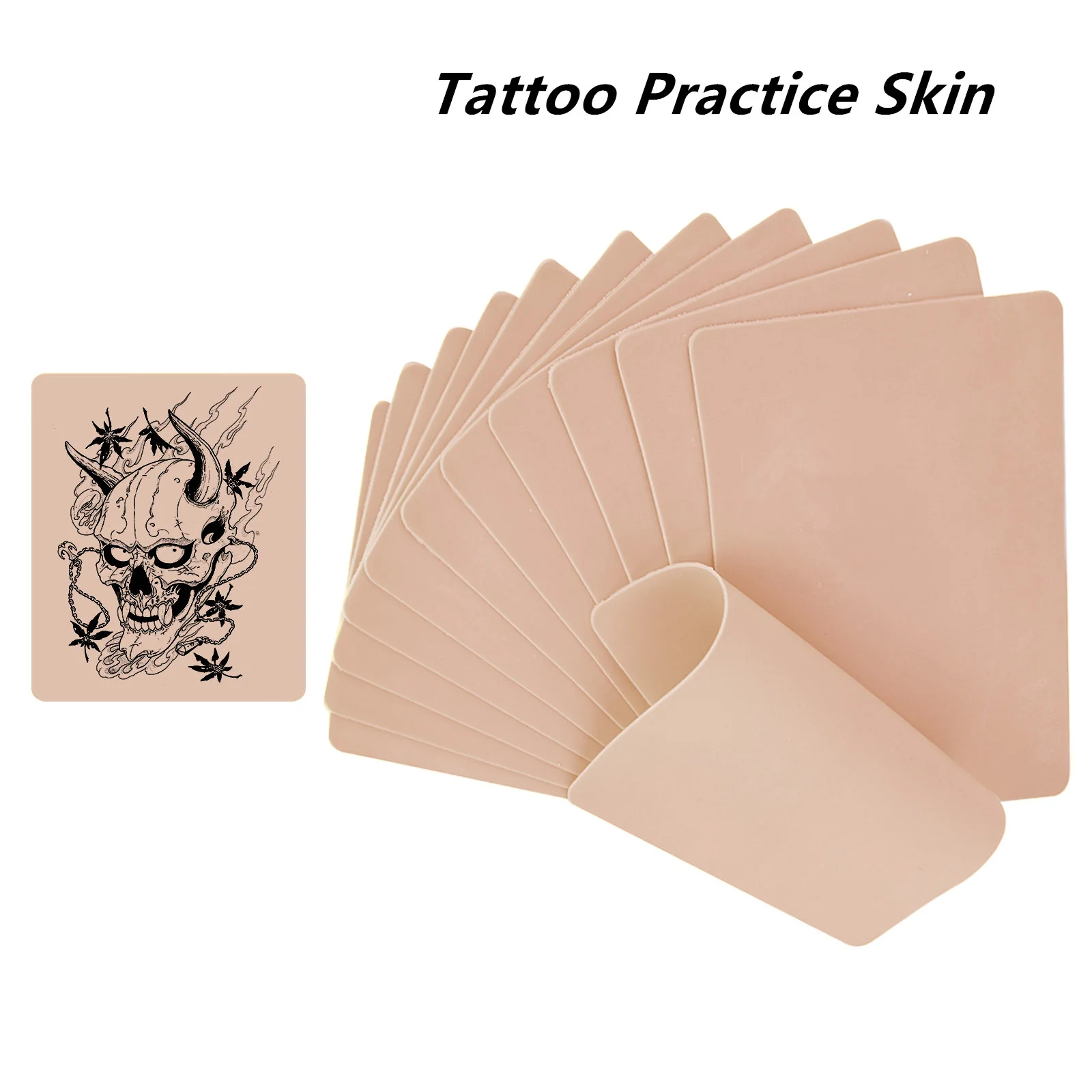 30/20/10/5Pcs Silicone LASTJUDG Tattoo Practice Skin Professional Double Fake Tattoo Skin For Permanent Makeup Beginner