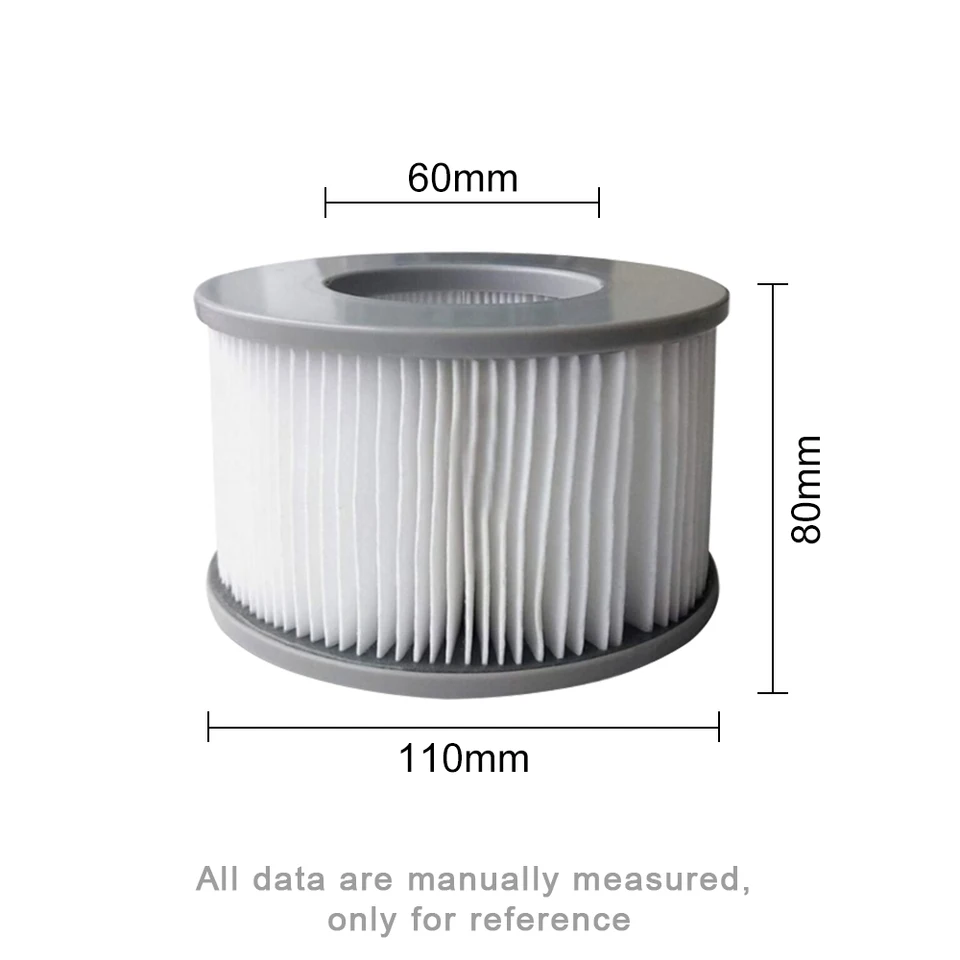 Miweba Set Filtri Di Ricambio Per Piscine Gonfiabili MSPA Delight Premium Elite - 3 Filtri + Staffa + Retine