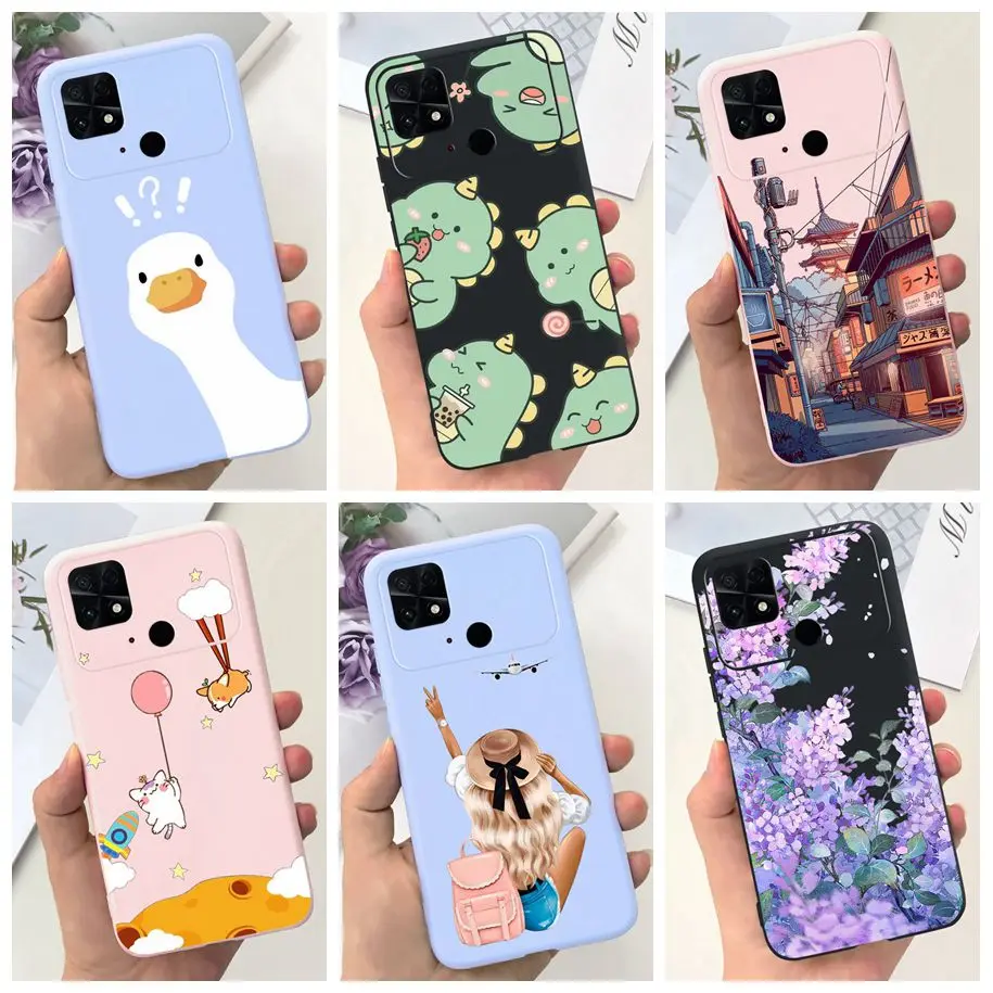 HAOYE Cover per Xiaomi Poco C40, Stile di Pittura a Colori Freschi