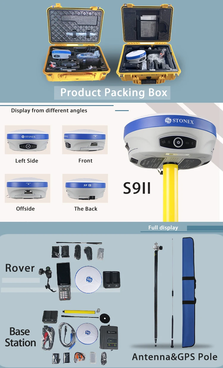 S9II/S900A/S900+ Gnss Gps Rtk With Google Function&Upgradable Surpad Software In