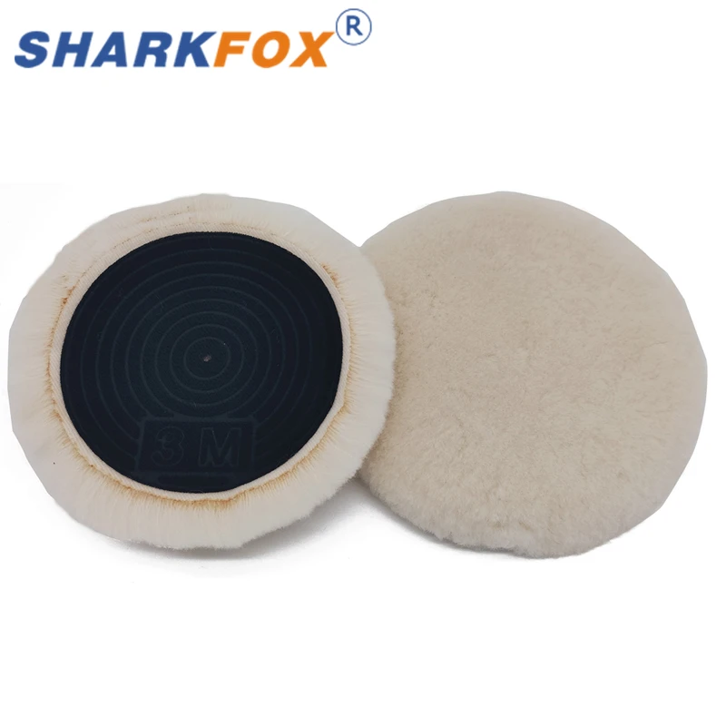 Sharkfox 3M Wool Polishing Pad Polishing and Self-adhesive Wool Car Polish Pad For Car Scratch Removal 3/5/6/7inches