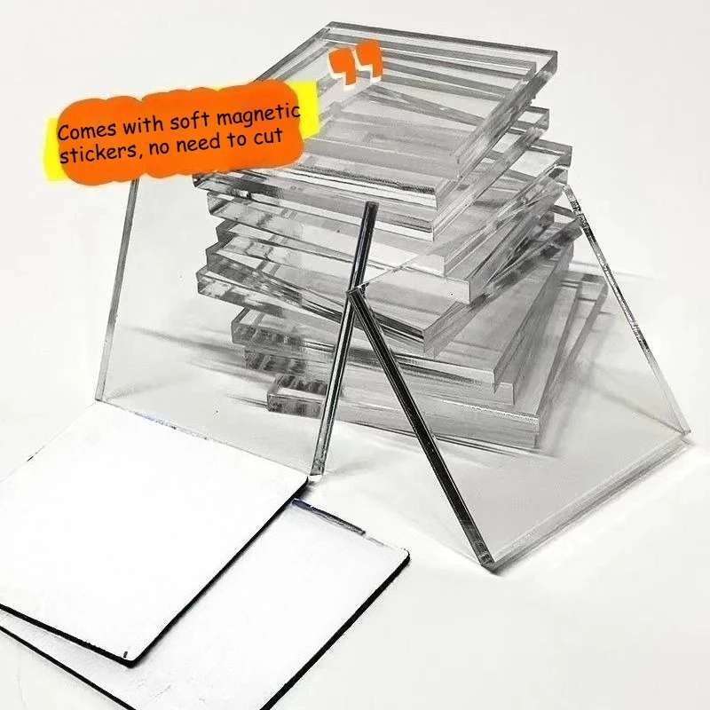 DIY Home Decor: Transparent Acrylic Magnet Set (5/10pcs)