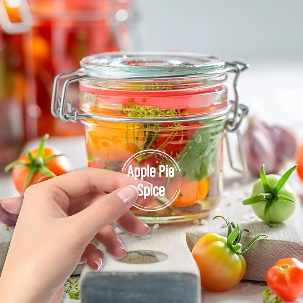 144 Pcs Transparent Spice Labels Oil-proof Stickers for Kitchen Jar Organization Food Labels Waterproof Kitchen Seasoning Names
