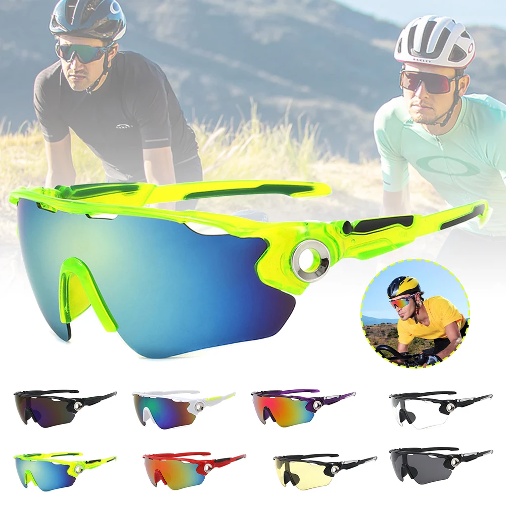 Occhiali da ciclismo con lenti polarizzate protezione UV 400 occhiali da sole da corsa occhiali da bicicletta da montagna per uomo donna