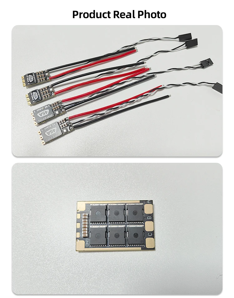DAKEFPV 35A 45A BLHeli_S BLS 8bit 2-6S ESC / 12S PDB 32bit 12S 120A ESC LED ONESHOT125 D-Shot 150/300/600 Für RC FPV Drohnenteile – Detail 4