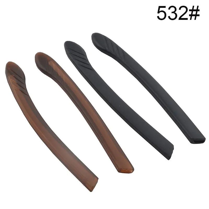 10 Pairs Black and Brown Rubber Temple Tips