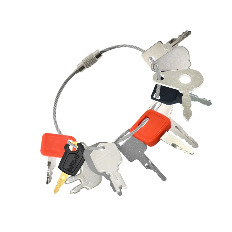 12pcs Keys KV13427 Compatible with Caterpillar 5P8500 Compatible with John Deere H800 Case 83353