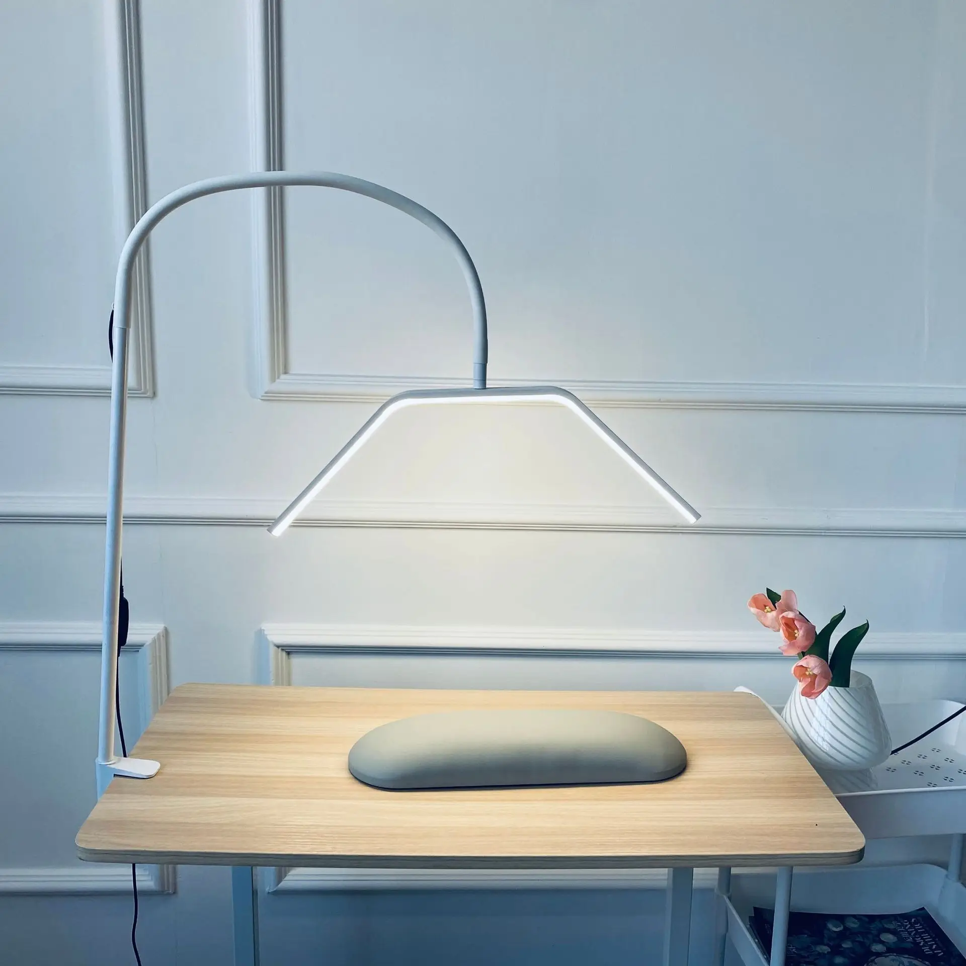Nail Lamp Desktop Eye Protection Table Lamp Tattoo Beauty Shop Special Cold Light Eyelash Work U-Shaped Fill-in Light