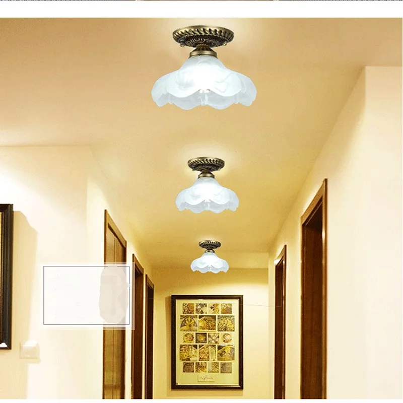 LED Ceiling Lamp light Hallway Hole Lamp European retro Aisle