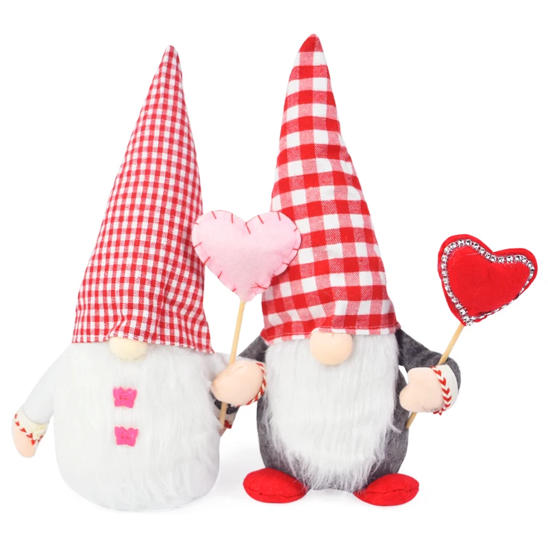 Valentines Day Gift Faceless Gnome Plush Doll For Boyfriend Girlfriend Christmas Home Decoration New Year Ornament Wedding Gifts