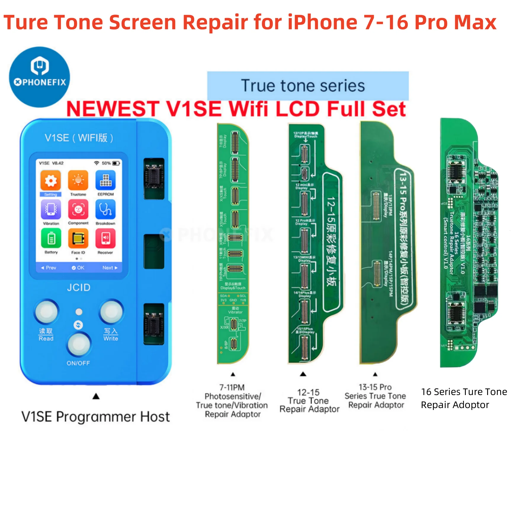 スマホアクセサリー jcid v1se JCID V1SE WiFi Programmer for iPhone 11-16 Pro Max True Tone
