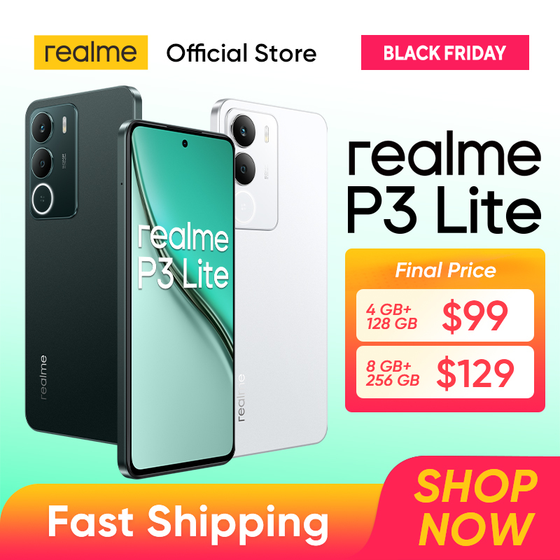  realme P3 Lite Smartphone 6300mAh Battery 15W Charge 6.67" 120Hz Display 50MP AI Camera Octa-Core Chipset NFC 
