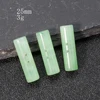 2pcs Aventurine Jade Double Hole Cylindrical Buttons Natural Material Primary Color Button DIY Knitwear Garment Fasten Accessory 4