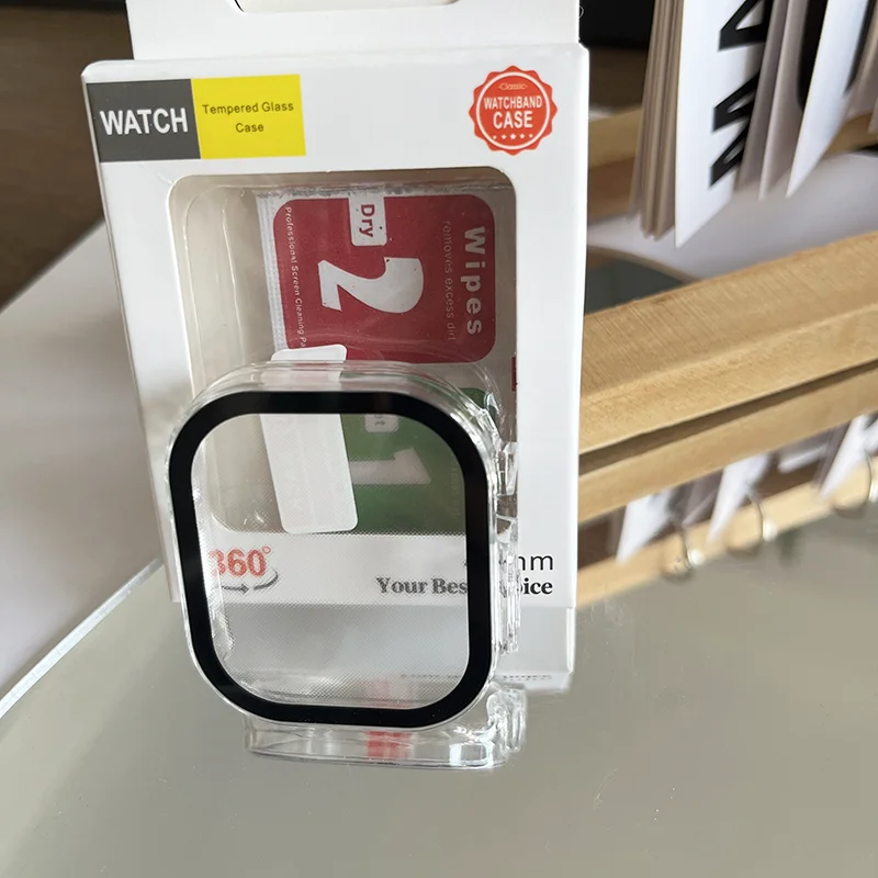 Premium HD Tempered Glass and Protective Case for 49mm Apple Watch Ultra Series