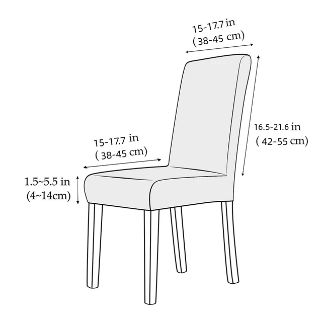 Funda elástica de LICRA para silla de comedor, cubierta Jacquard para silla  de cocina, 1/2/4/6 piezas - AliExpress
