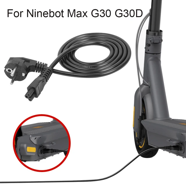 Charger Cable Compatible With Electric Scooter for Ninebot MAX G30  G30D/LP/LE Replacement Charging Cable Line EU Plug - AliExpress