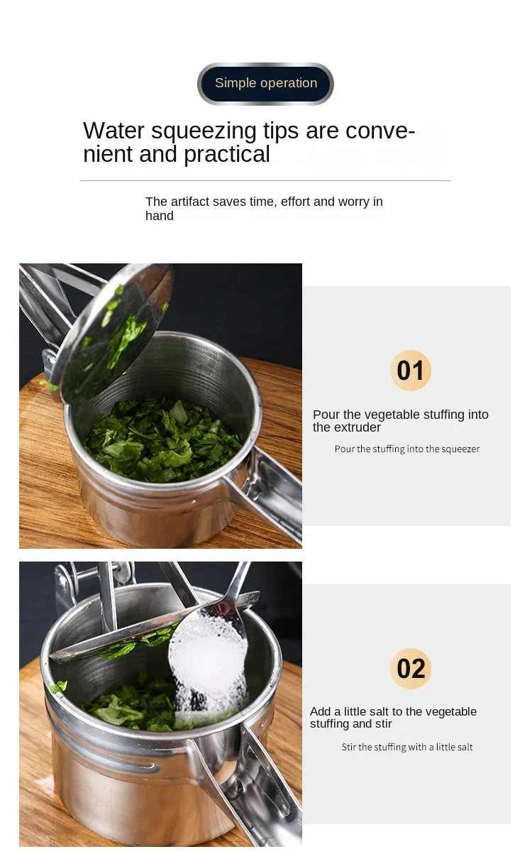 Manuell juicepress i rostfritt stål för frukt och grönsaker_voghion.com