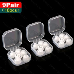 Silicone Noise - Reducing Earphone Covers - Soft Replacement Earbuds Caps in Various Sizes - M (12mm) (White 3 box)