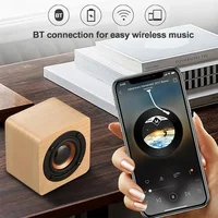 Speaker Bluetooth Wireless Subwoofer Stereo Powerful Bass Theater Sound Box HIFI Music Player For Phone Laptop PC Retro Wooden 2