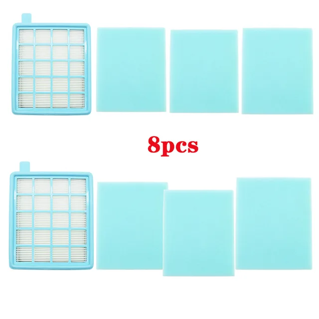 lot Filter Mesh HEPA FILTER BUFFALO-MISTRAL For Philips Vacuum Cleaner FC8470 FC8471 FC8472 FC8473 FC8474 FC8476 FC8477 8pcs
