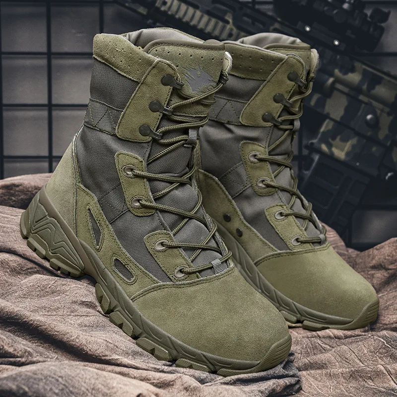 Men's Military Boots Spring Autumn Lace Up Desert Tactical Boots Comfort  Hiking Platform Shoes Botas Tacticas Hombre Militar - AliExpress