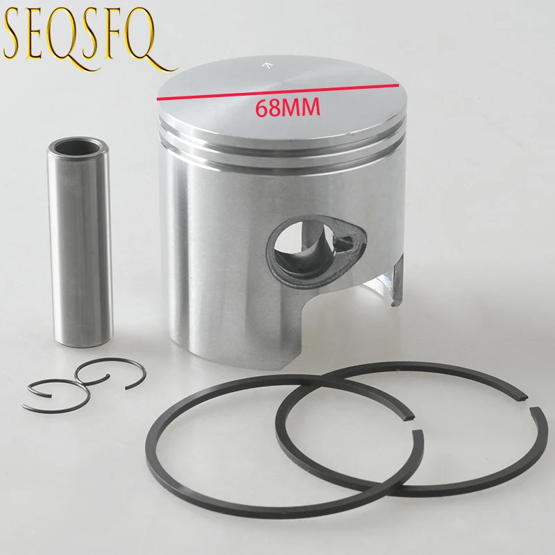3 C8-00001 Pistone Per Motore Fuoribordo Tohatsu Muslim2 Tempi Std 50Hp Dia.68Mm Mercury Mariner 3Cyl 40Hp-50Hp 779-9615