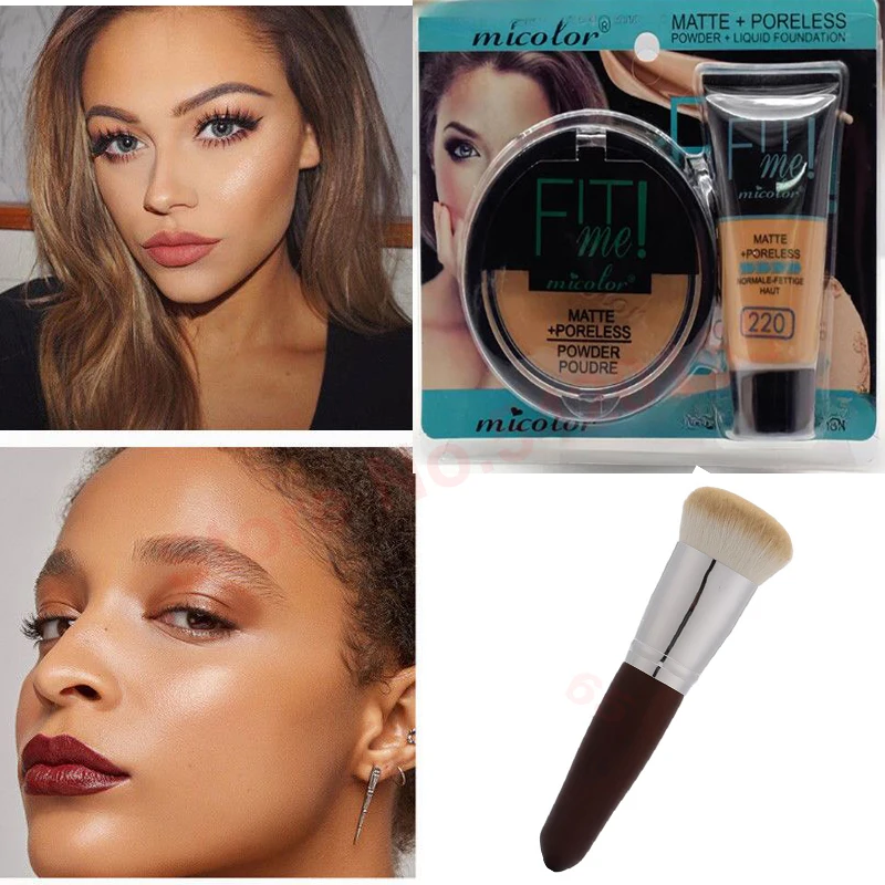 Fit me make up cream foundation Full Coverage Face concealer for Black Women Oily Dry Skin Concealer One Primer Face base makeup