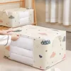 Large Capacity Clothes Storage Bag Organizer with Reinforced Handle Suitable for Blankets Bedding Foldable with Sturdy Zipper 6