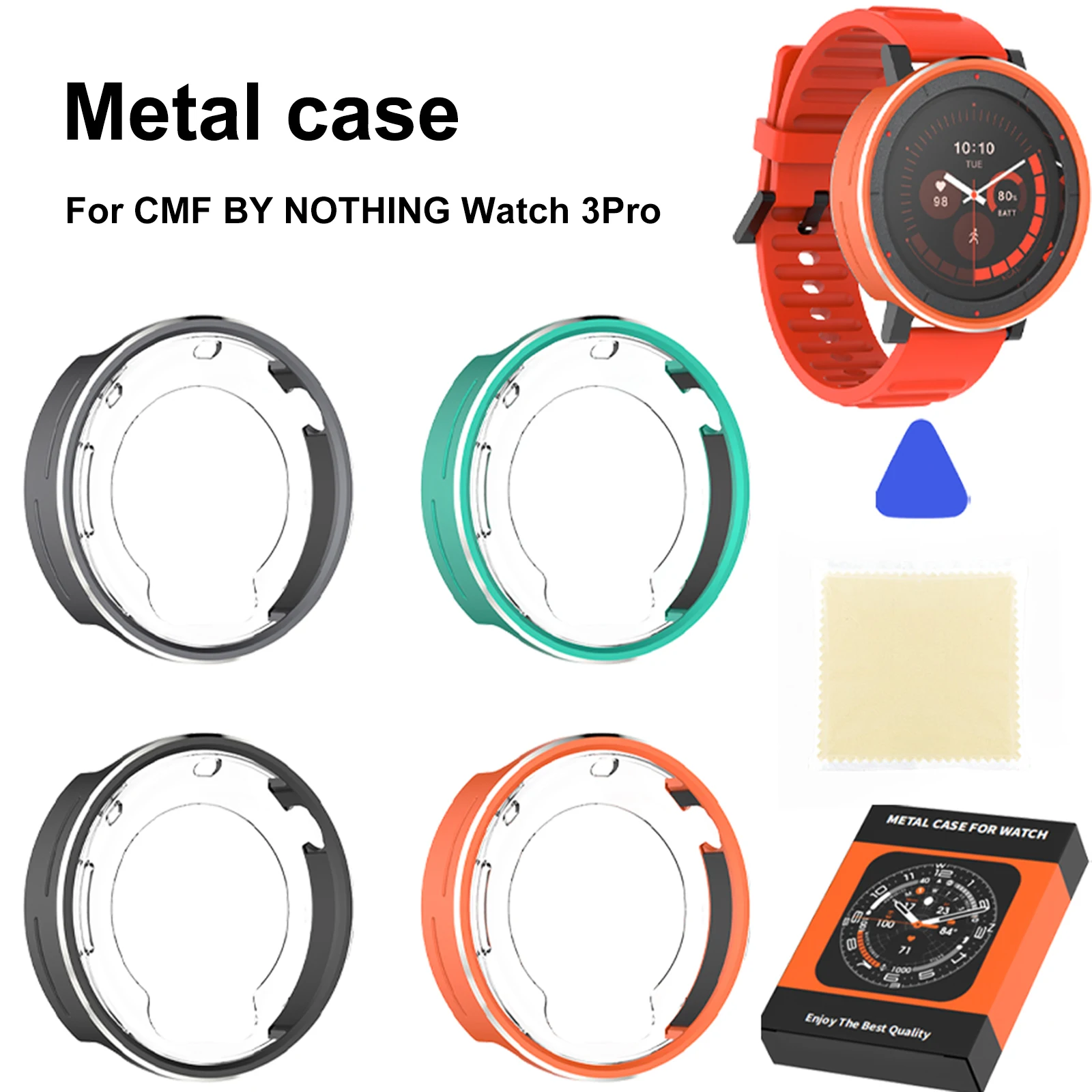 Clear Shockproof Screen Protector with Hard Protective Bumper