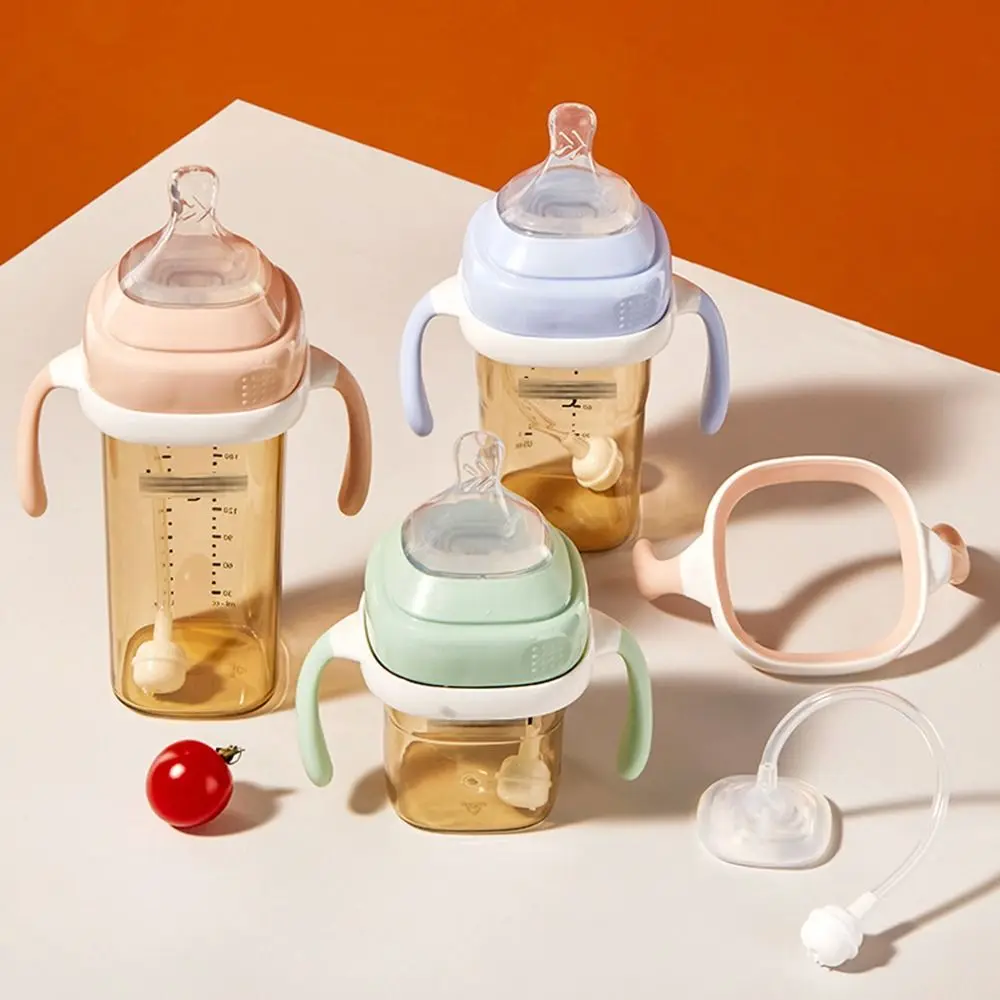 

Silicone Cup Sleeve Baby Bottle Handles Baby Learning Drinking Cup With Double Handle Leakproof Infants Water Cups Bottle Sleeve