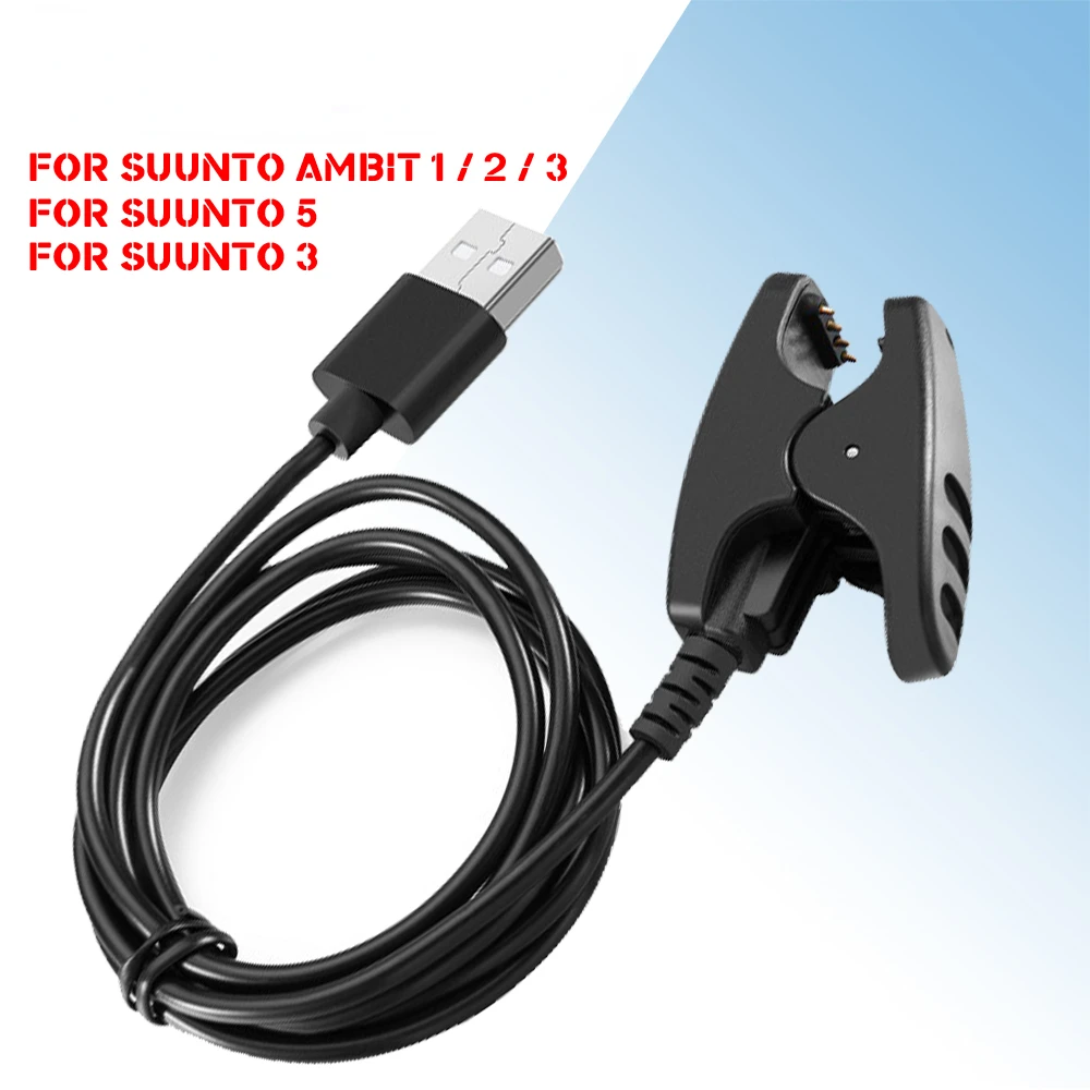 Câble Chargeur USB Pour Montre SUUNTO AMBIT2 / AMBIT3 - Longueur 1m - Noir