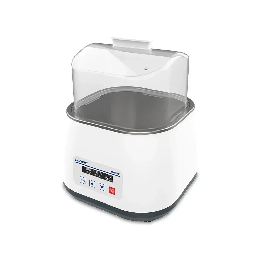 LABGIC 4.5L Single Hole Water Bath,Small Digital Display Heating Constant Temperature Water Bath Lab,PID Temperature Control