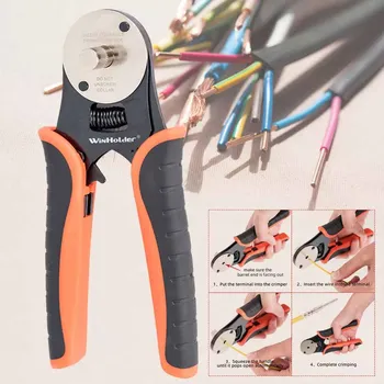 4 Way Indent Deutsch Solid Contacts Closed Barrel D-Sub Crimper 14 16 18 AWG Gage Electrical Repair Crimping Hand Tool