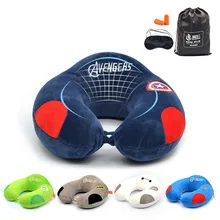 Almohada Cervical en forma de U para cuello, almohada de memoria para siesta, avión, tren, almohada portátil de viaje, cuida tu cuello en todo momento